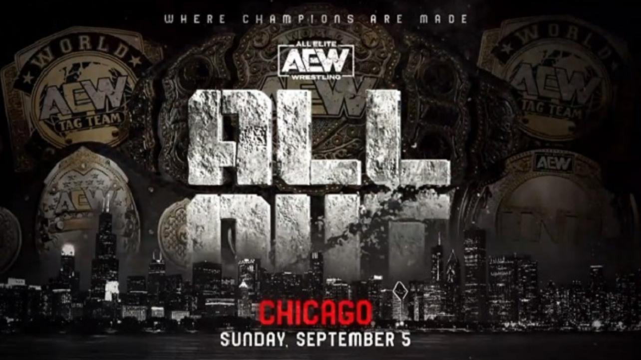 AEW ALL OUT PPV Main Event Announced