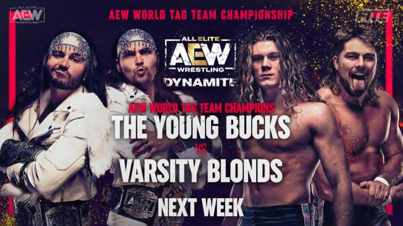 Young Bucks vs. Varsity Blonds For Tag Titles On AEW Dynamite (5/19/2021)