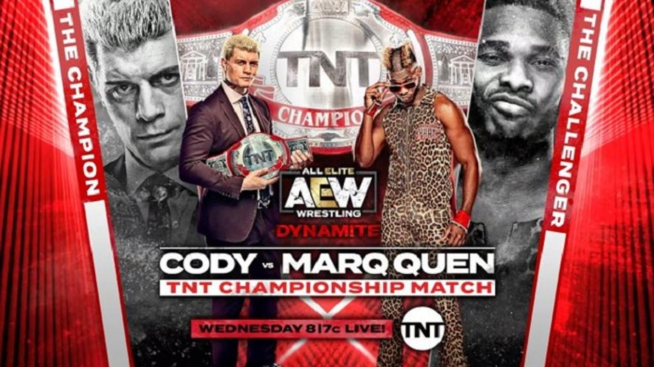 AEW Dynamite Preview (6/10): Cody Defends TNT Title, FTR In-Ring Debut & "Le Champion" On Commentary