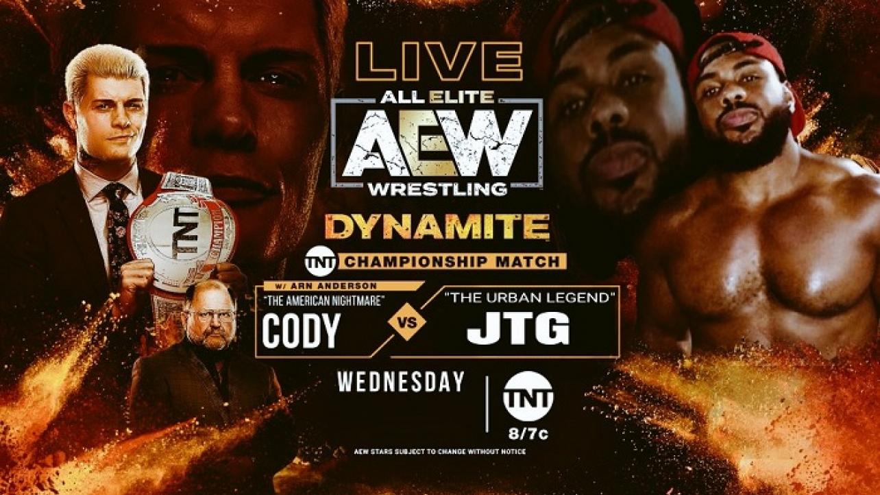 Cody vs. JTG on AEW Dynamite?