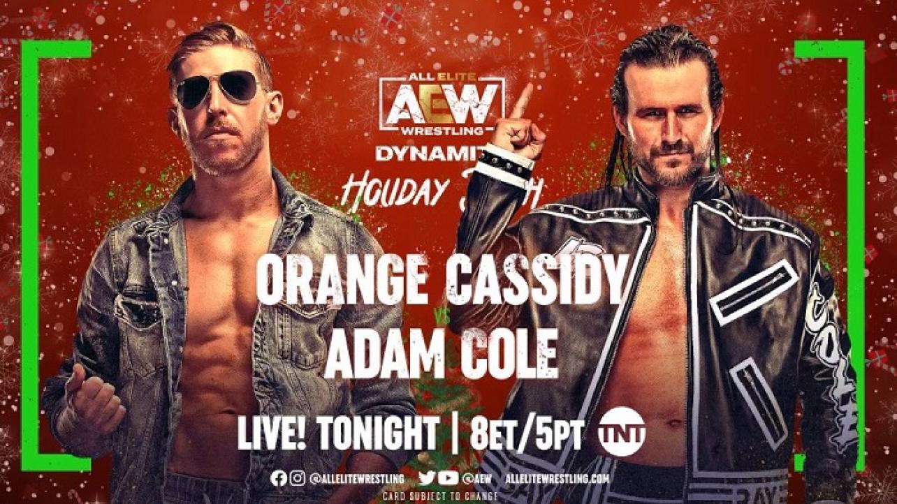 Orange Cassidy vs. Adam Cole At AEW Dynamite: Holiday Bash 2021