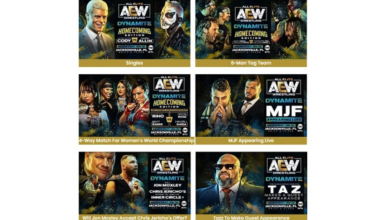Updates For AEW Dynamite "Homecoming Edition" Show In Jacksonville