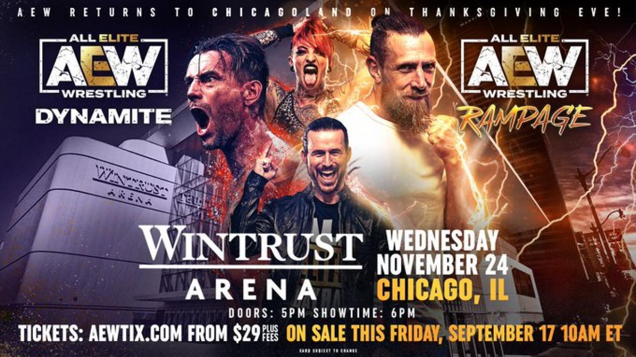 AEW Returning To Chicago On Thanksgiving Eve