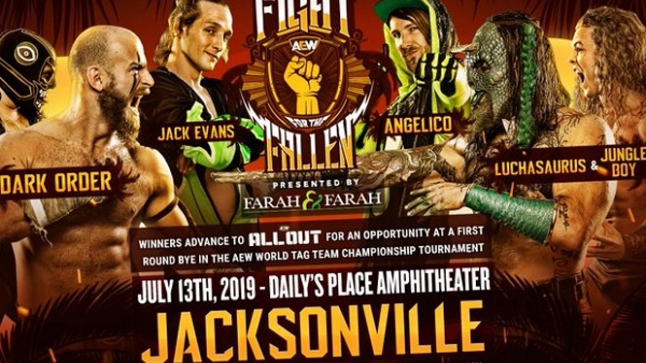 AEW Announces 3-Way Tag-Team Match For "Fight For The Fallen" (7/13)