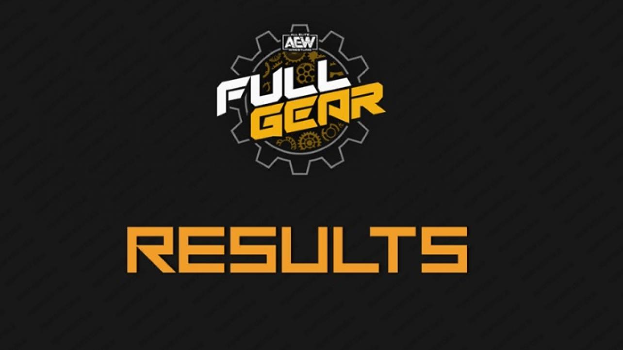 AEW Full Gear 2020 Results
