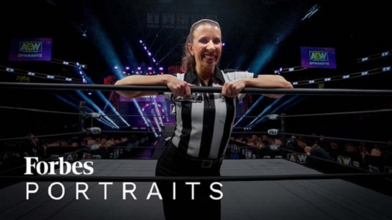Aubrey Edwards Featured By Forbes In Behind-The-Scenes Special Filmed At AEW Dynamite Taping
