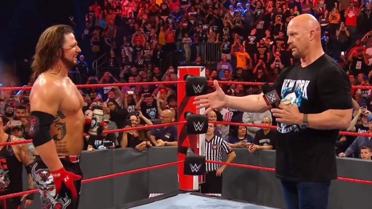 Off-Air RAW Video Footage Of "Stone Cold" Steve Austin & AJ Styles