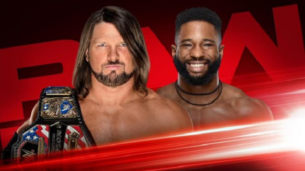 WWE Confirms Title Match For "Season Premiere" Of RAW Next Week