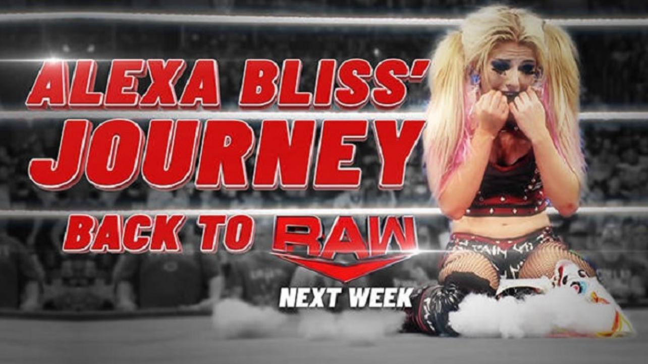 Alexa Bliss' Journey Back To Raw Announced For Next Week (1/10/2022)