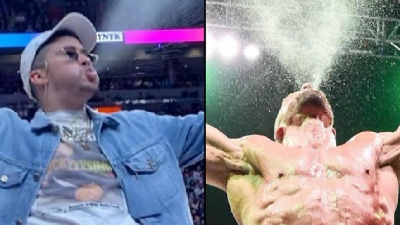 Bad Bunny Does Triple H Impersonation At NBA Game On Friday Night (Video)