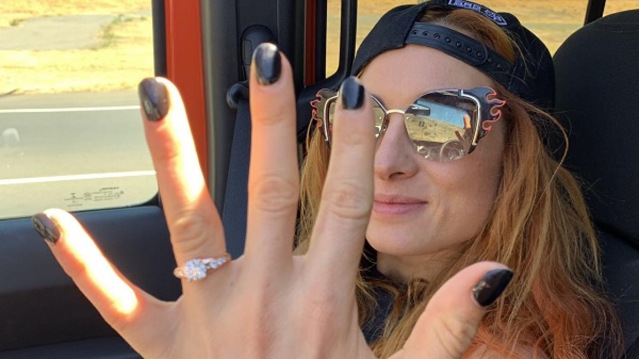 Becky Lynch Shows Off Engagement Ring (Photo), Seth Rollins Comments: "I'm Luckiest Man Alive"