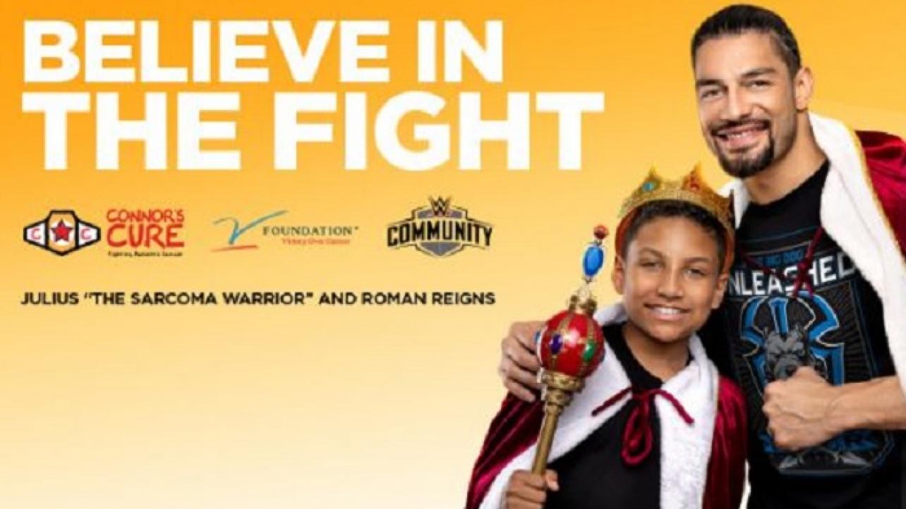 WWE Announces Support Of Connor's Cure During Pediatric Cancer Awareness Month