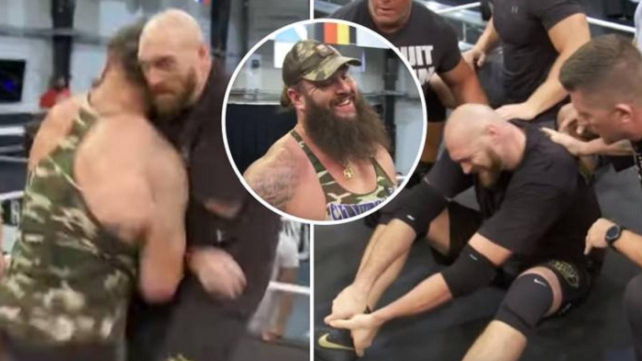 Braun Strowman Attacks Tyson Fury At WWE Performance Center (VIDEO)