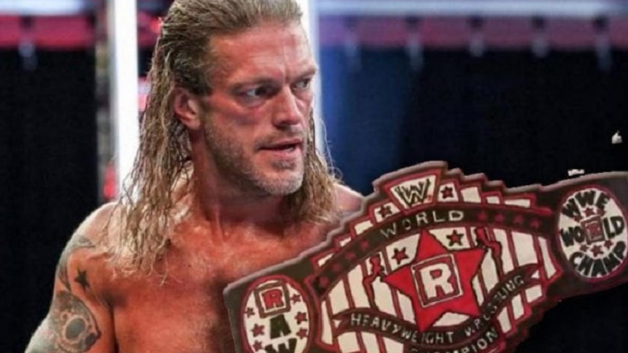 Rated-R Custom WWE Championship Title Belt Artwork (Edge: WWE Untold)