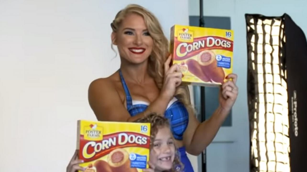 Lacey Evans With Her Daughter Behind-The-Scenes Of Recent TV Commercial Shoot (Video)