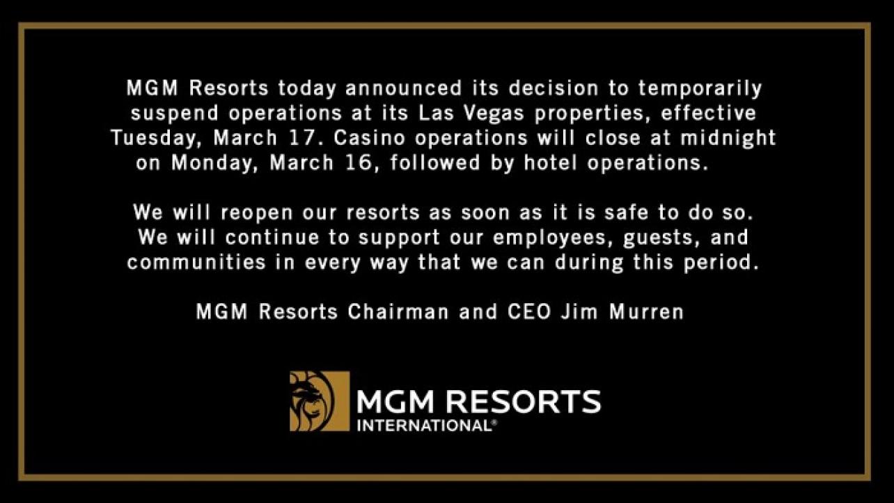 AEW Double Or Nothing 2 Pay-Per-View In Jeopardy After Latest MGM Resorts International Announcement