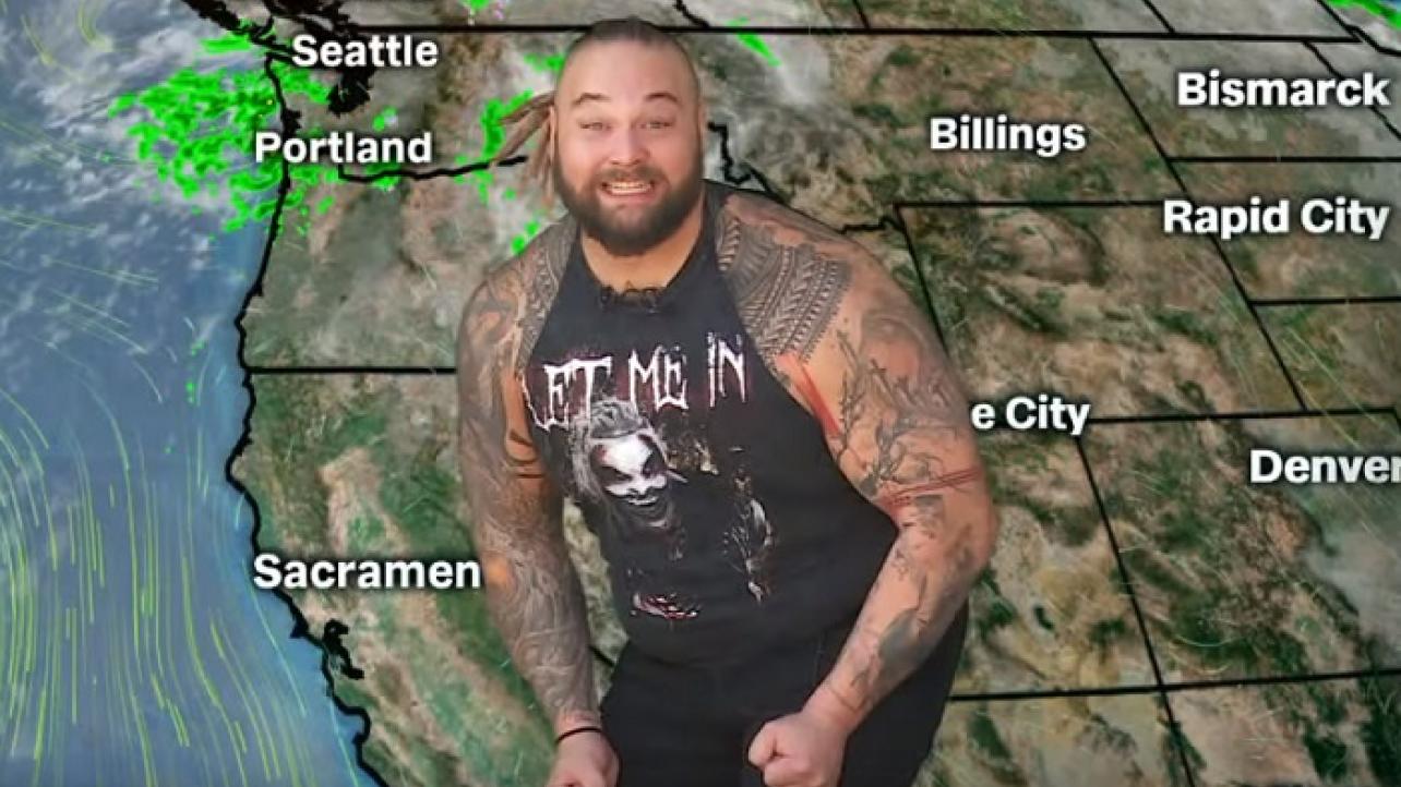 Bray Wyatt Gives Local Weather In Sacramento