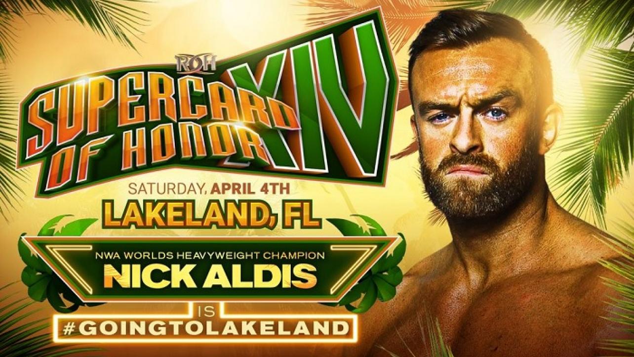 NWA World Champion Nick Aldis Added To ROH Supercard Of Honor XIV