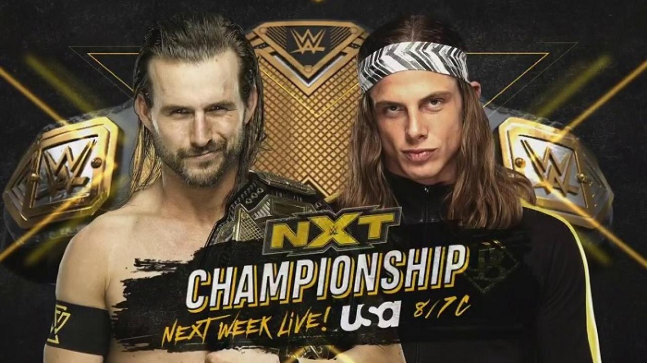 NXT TV On USA Network Announcement For Next Week (10/2/2019)