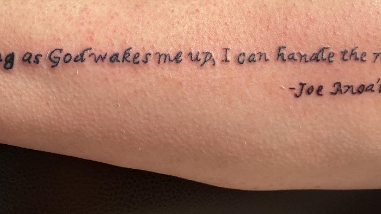 Female WWE Super-Fan Gets Roman Reigns Quote Tattooed On Her Forearm (PHOTO)