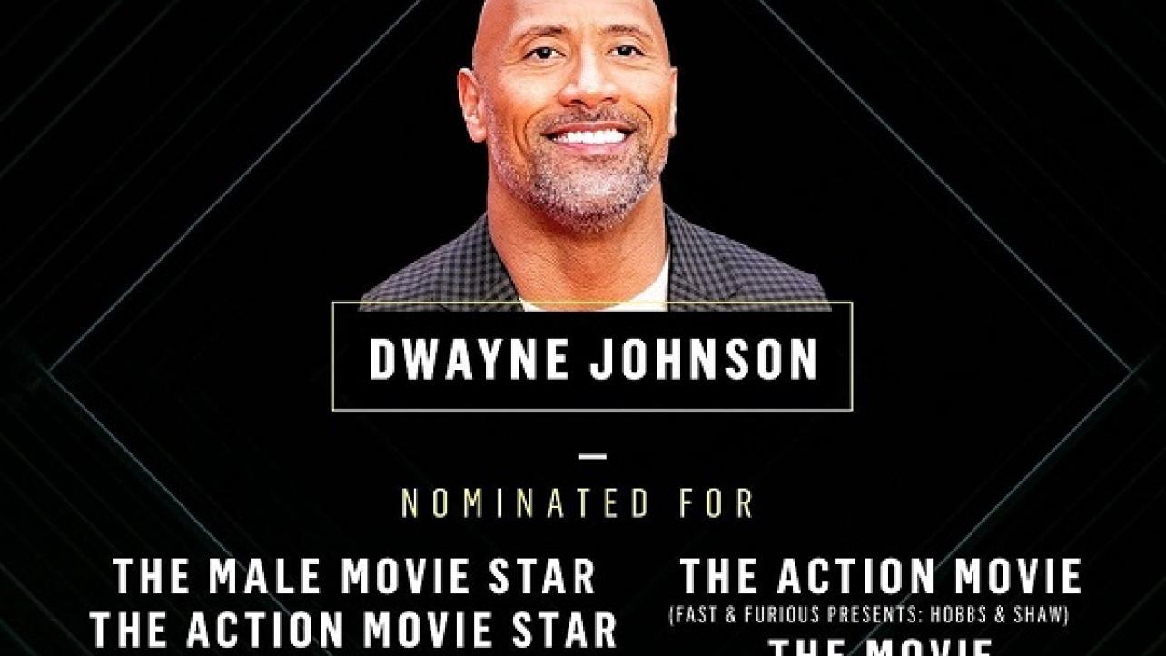 The Rock Reacts To New Personal Record Number Of "People's Choice Award" Nominations For 2019