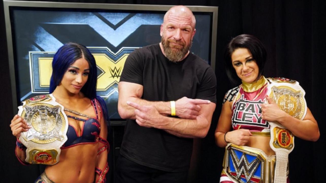 Triple H Shares Photos Of WWE Champions Backstage At NXT Taping