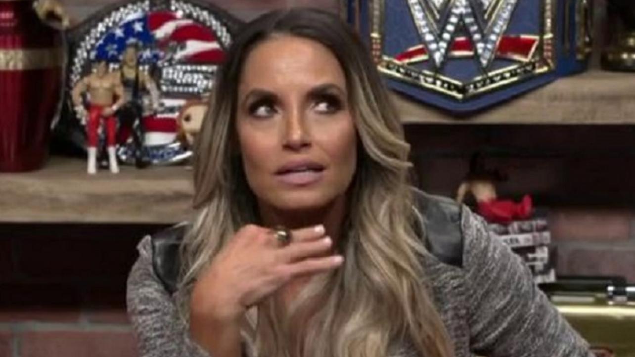 WATCH: Trish Stratus/Rhea Ripley Match Teased, New WWE Starrcade Segment On "WWE's The Bump"