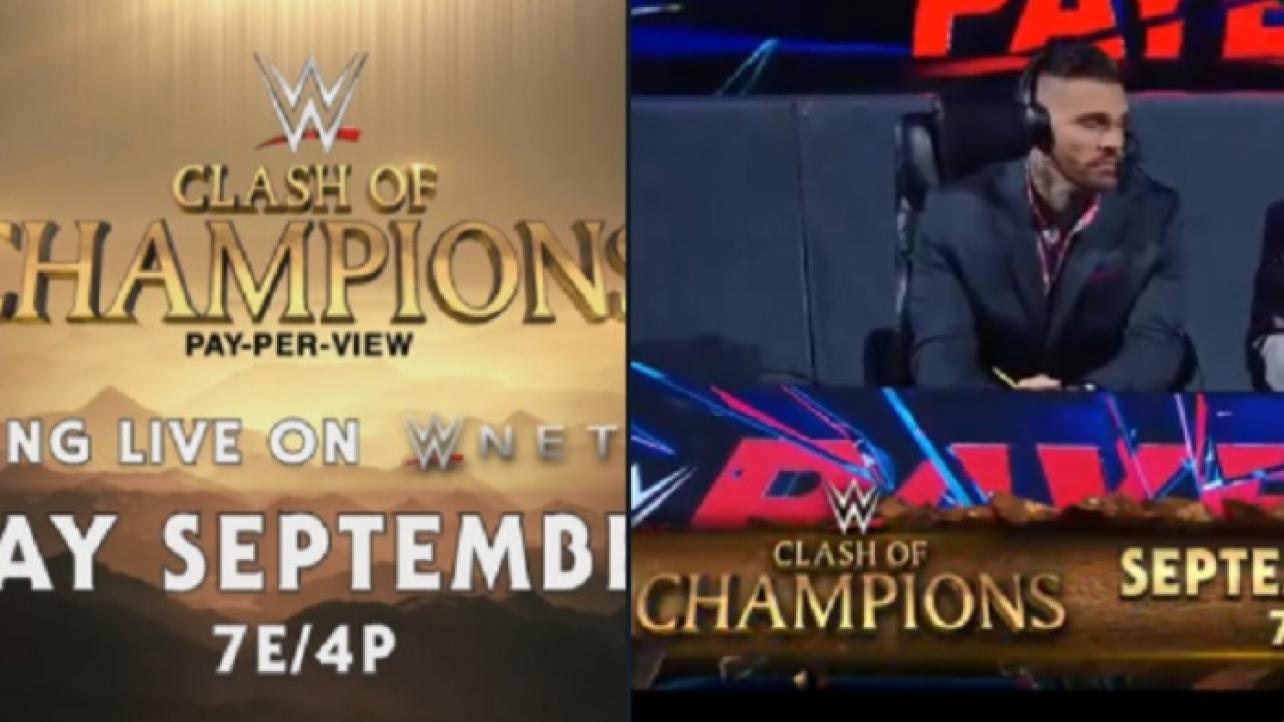 WWE Clash Of Champions LIVE On Sunday