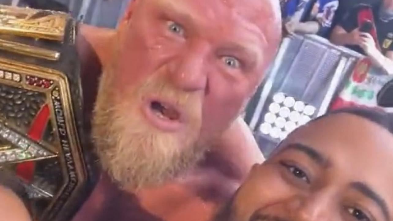 Brock Lesnar Has Some Fun After WWE Day 1 Goes Off The Air (PHOTOS)