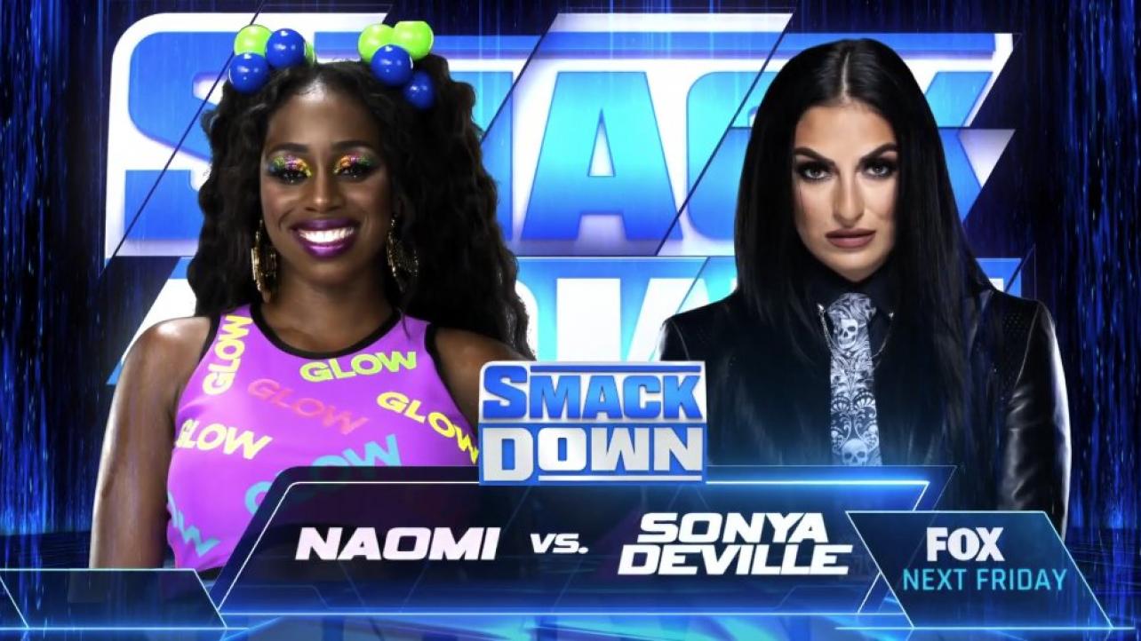 WWE Announces Naomi vs. Sonya Deville, Jeff Hardy vs. Happy Corbin For Next Week's SmackDown