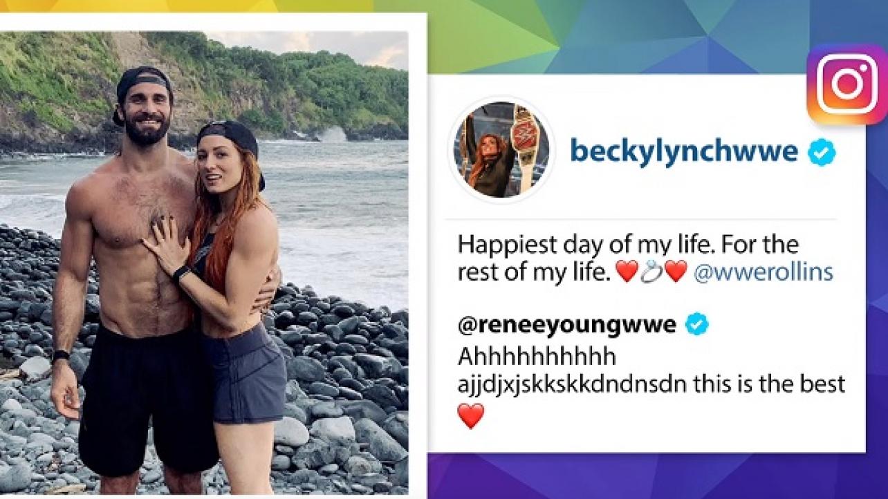 WWE's Seth Rollins and Becky Lynch Engaged