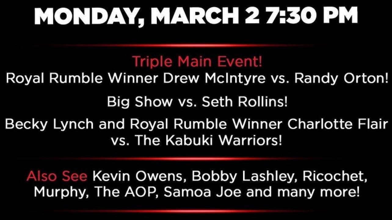 WWE Announces Triple Main Event For 3/2 RAW In Brooklyn
