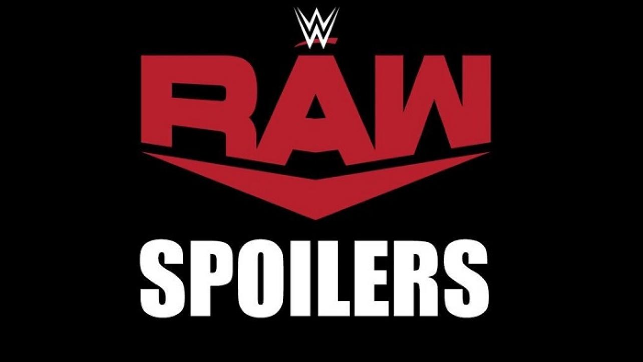 WWE Monday Night Raw Notes & Spoilers For Tonight's Show in Edmonton - September 26