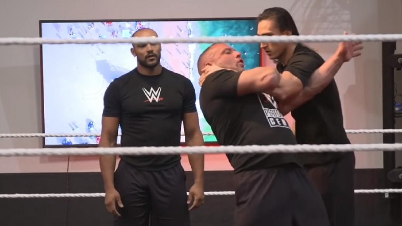 WWE Stars Practice Spots At WWE PC Before Wrestling Matches At Royal Rumble 2020 Weekend (Video)