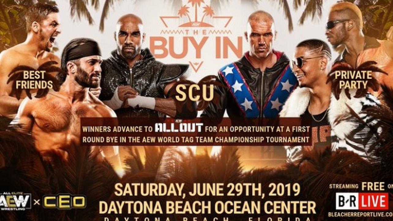 AEW Fyter Fest 2019 "Buy-In" Pre-Show Match Announced For 6/29 PPV In Daytona Beach, FL.