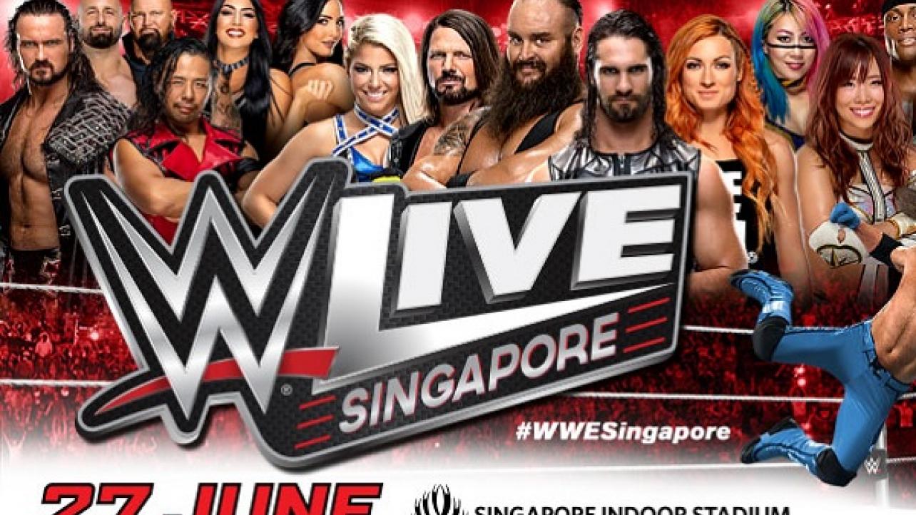 WWE Asia Tour Lineups For June 2019