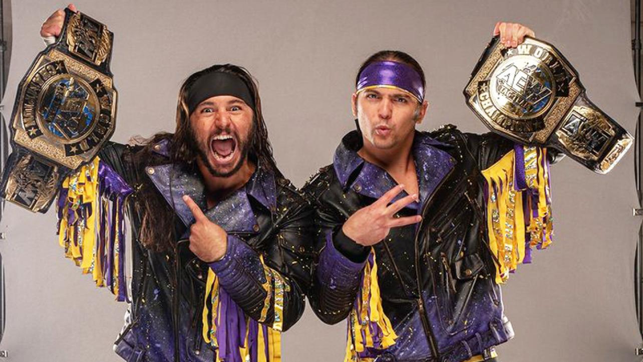 AEW Tag Team Champions Mock Roman Reigns, The Shield
