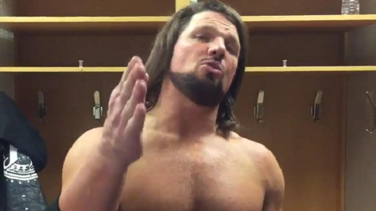Video: AJ Styles Invites Sports Star To Upcoming WWE Live Event