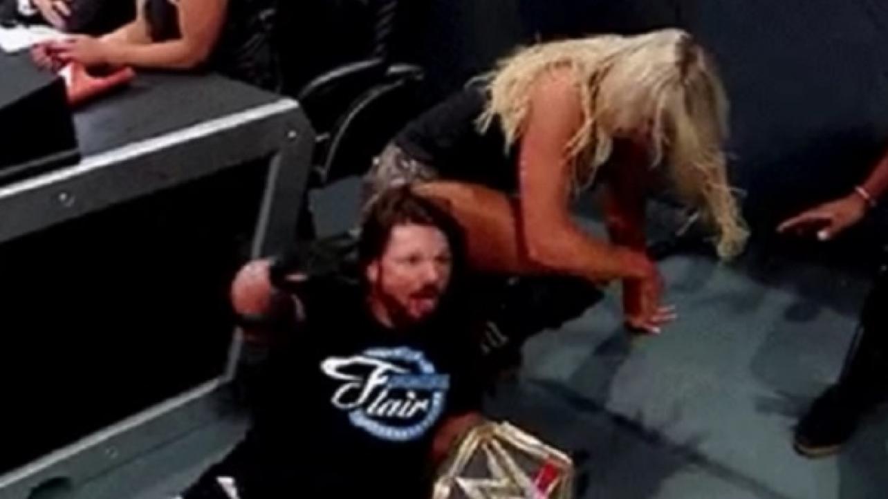Video: Styles Trips, Takes Charlotte Down On Accident Off-Camera After MMC