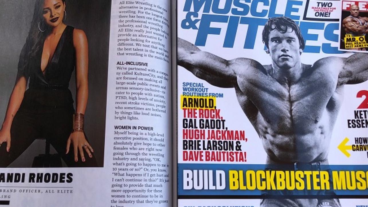 Brandi Rhodes Comments On Being Featured In New "Muscle & Fitness" Magazine