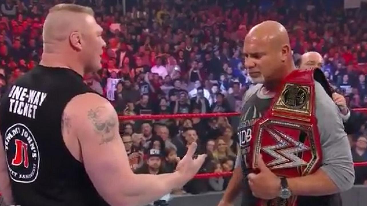 Brock Lesnar vs. Bill Goldberg at WrestleMania 33 TONIGHT!