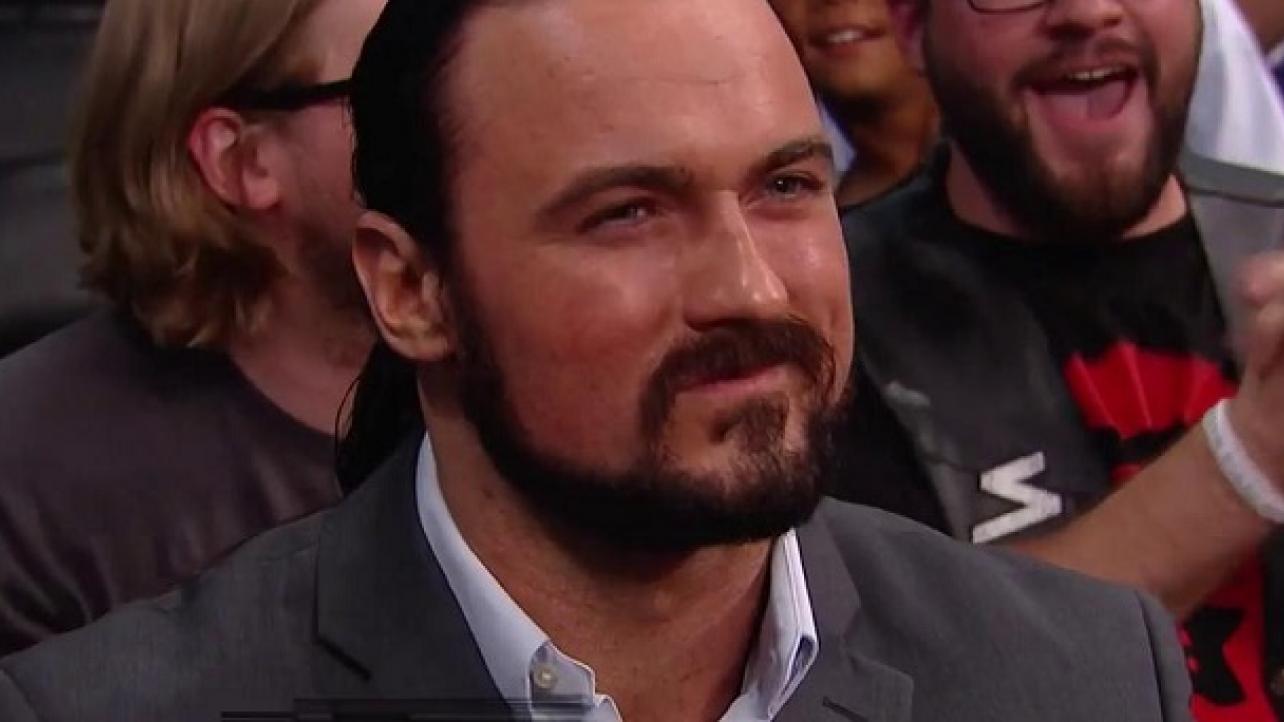 Drew McIntyre appears during NXT TakeOver: Orlando broadcast