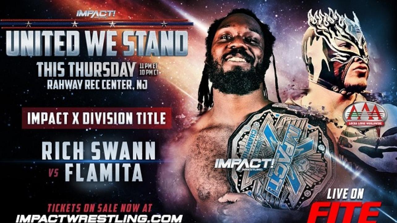 Rich Swann's Opponent For Impact Wrestling: United We Stand Changed