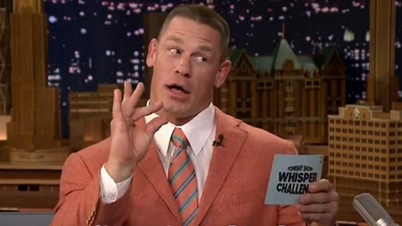 Video: John Cena & Jimmy Fallon Play "Whisper Challenge" On The Tonight Show