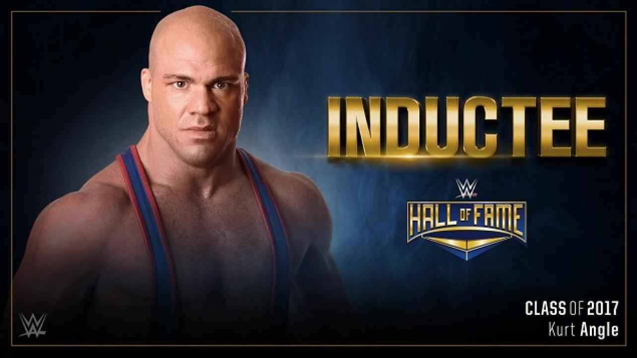 Kurt Angle WWE Hall Of Fame 2017 Inductee