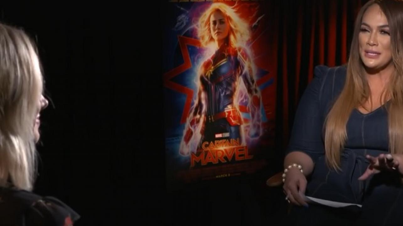 Nia Jax Interviews Captain Marvel's Brie Larson (Video), Bruce Prichard, NXT Notes