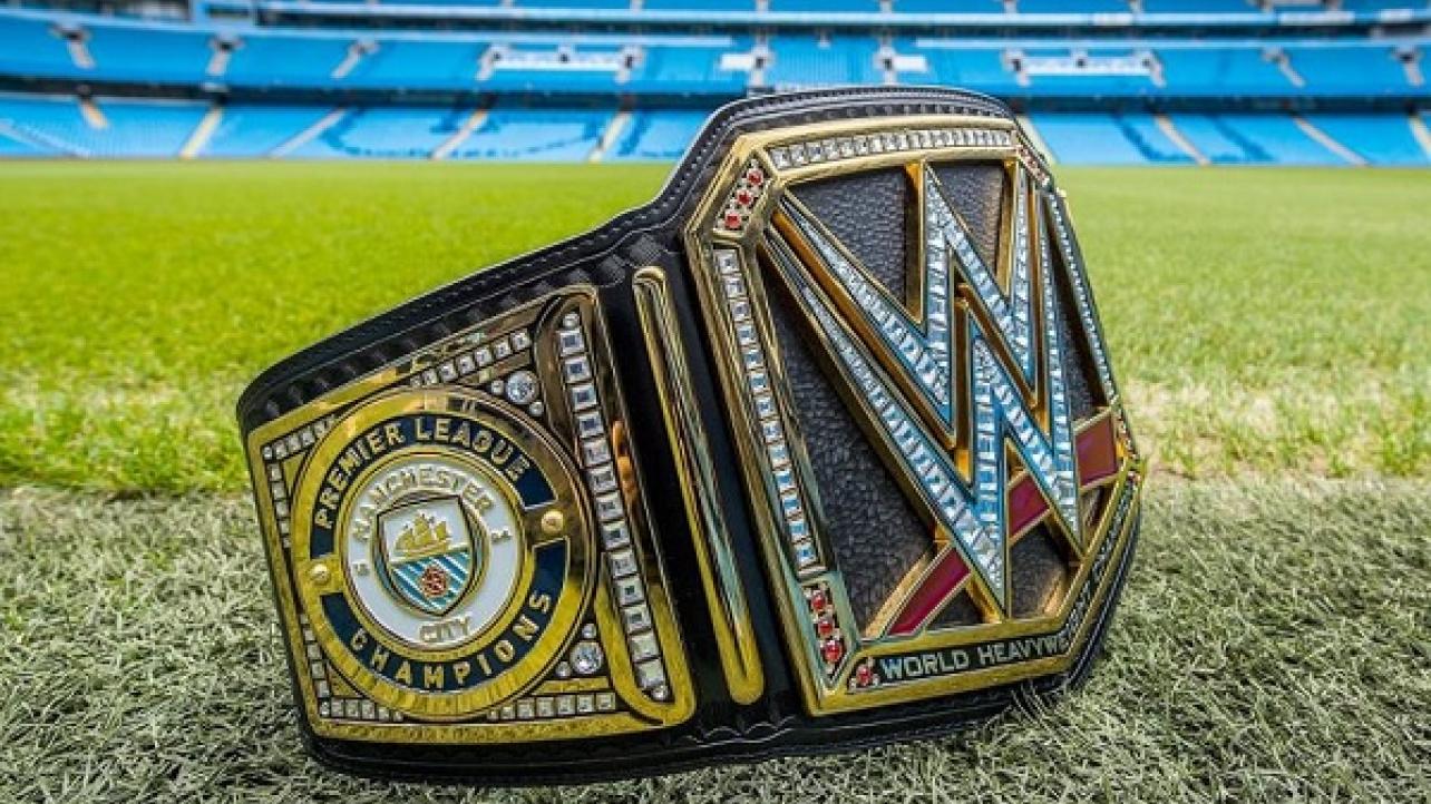 Triple H Sends Custom Titles To Manchester City
