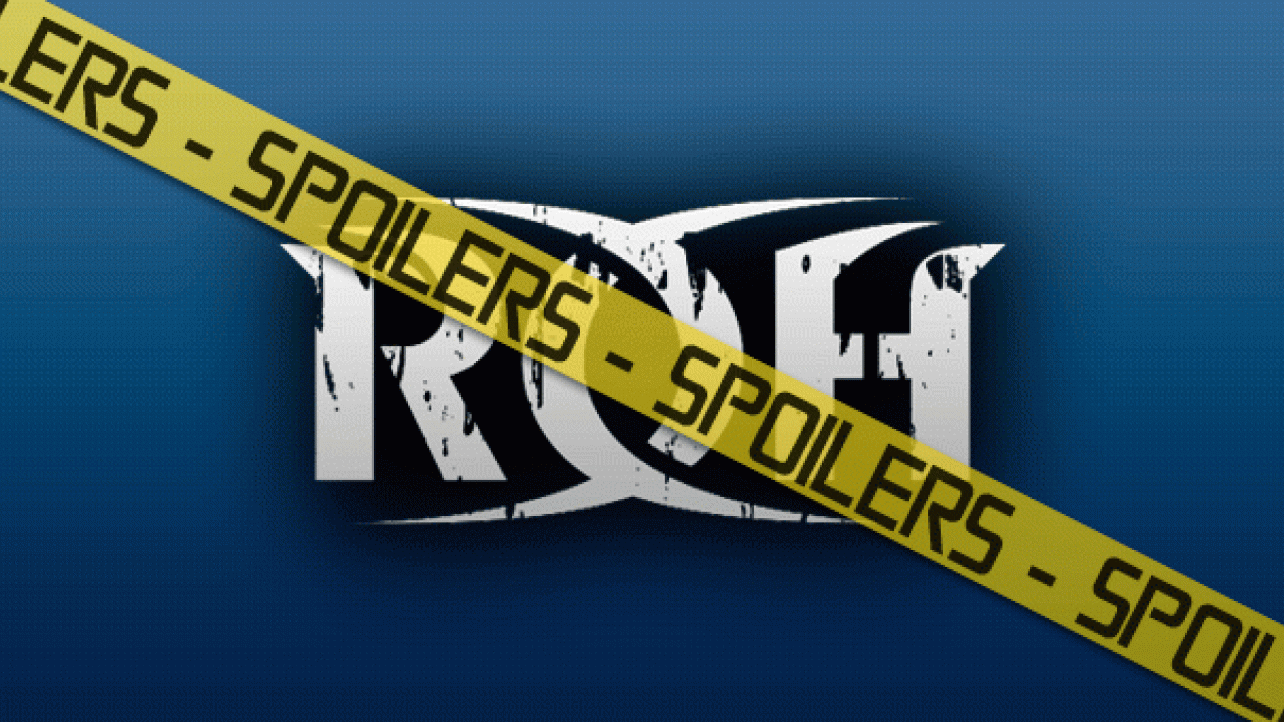 ROH TV Taping Results From Atlanta