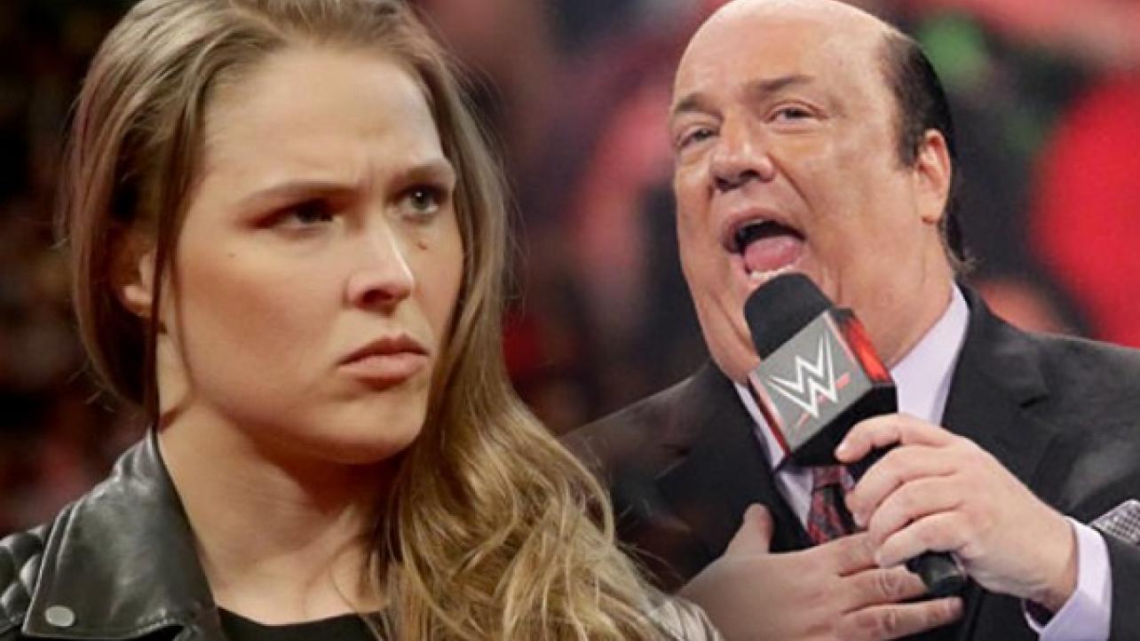 Ronda Rousey Says Paul Heyman Told Her About WrestleMania Main Event News