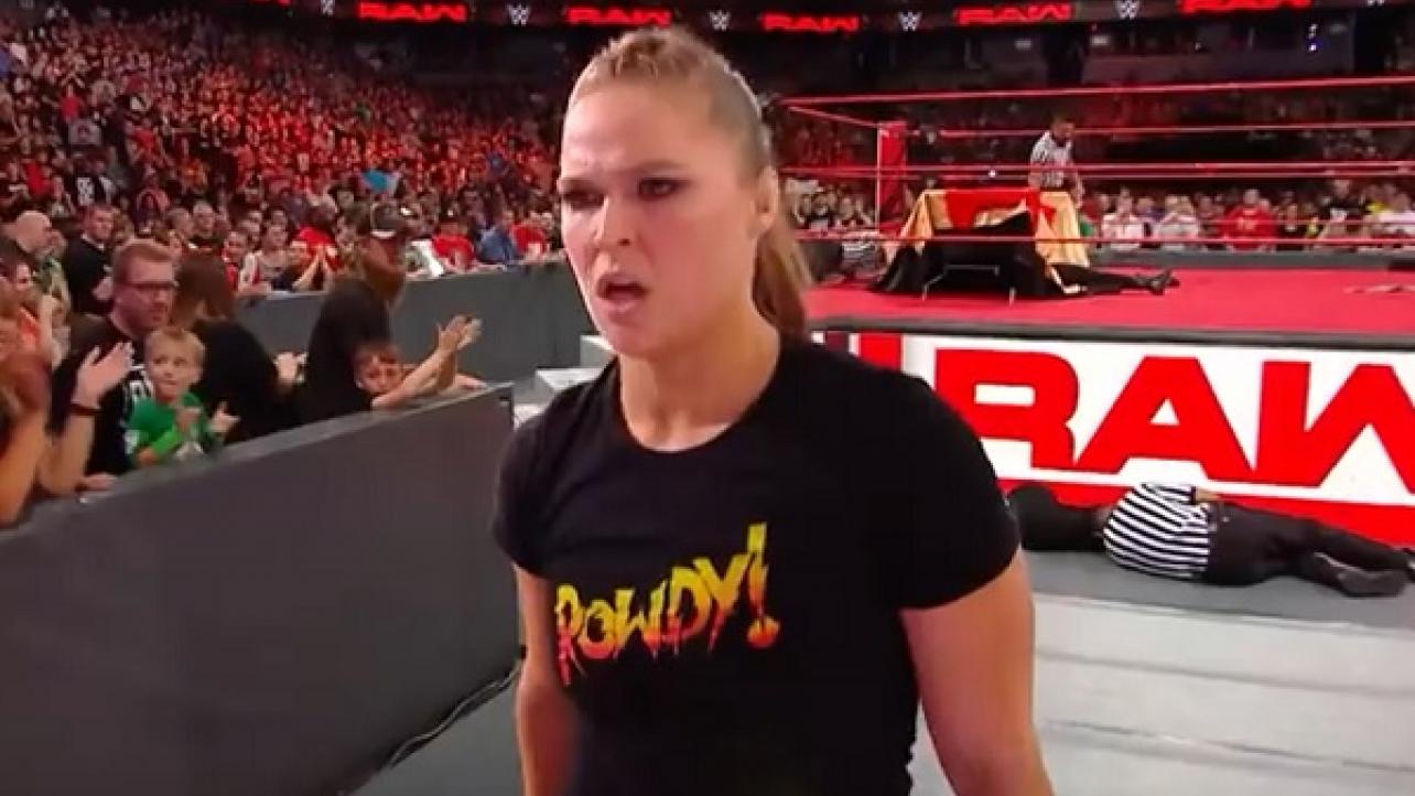 WWE Pulls Ronda Rousey From RAW Advertising